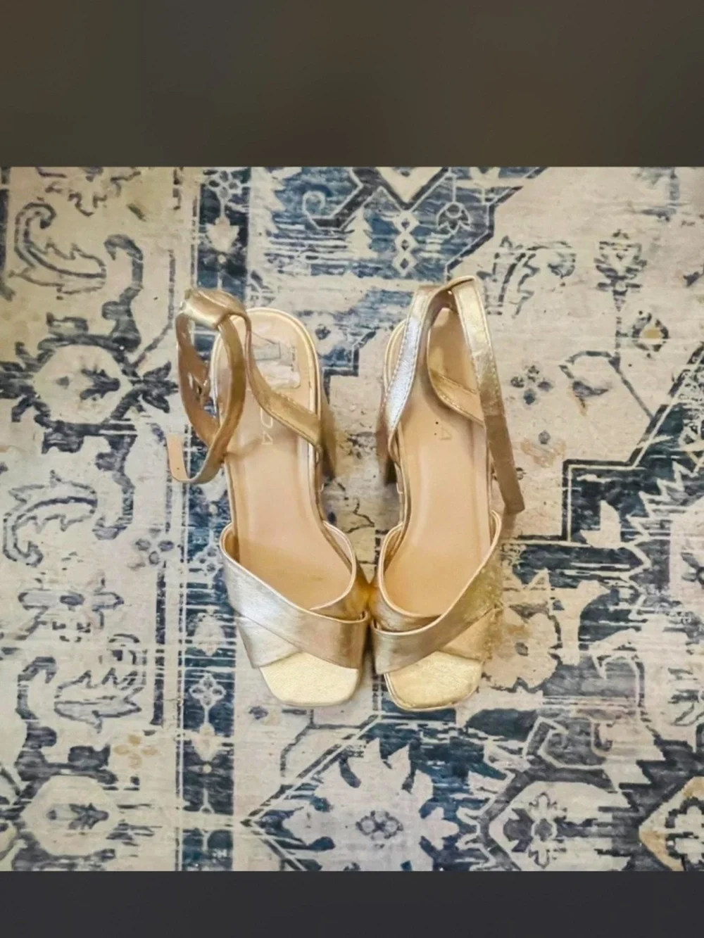 Gold Chucky Platform Heel